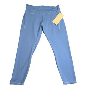 NWT Lululemon‎ Wunder Train HR Tight 25" With Pockets Blue Pool Size: 14